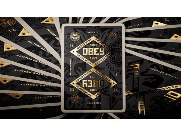 Obey Gold Edition Playing Cards by theory11