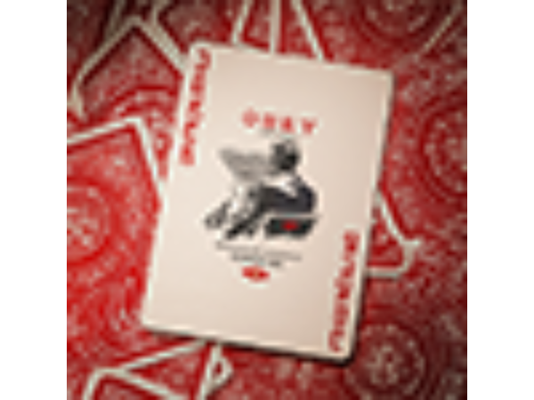 Obey Red Edition Playing Cards by theory11