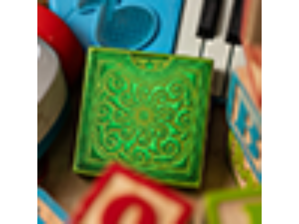 Alphabet Blocks (Green) Playing Cards by Kings Wild Project