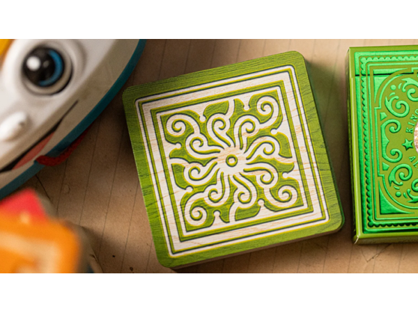 Alphabet Blocks (Green) Playing Cards by Kings Wild Project