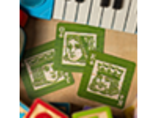 Alphabet Blocks (Green) Playing Cards by Kings Wild Project