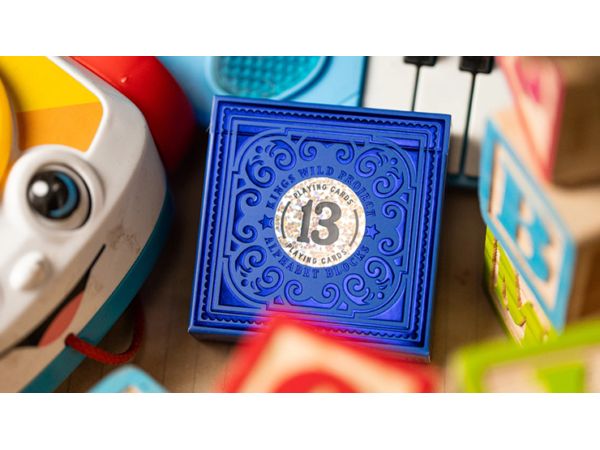 Alphabet Blocks (Blue) Playing Cards by Kings Wild Project
