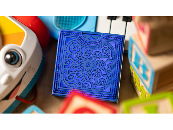 Alphabet Blocks (Blue) Playing Cards by Kings Wild Project