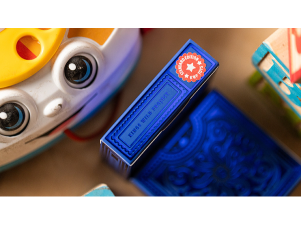 Alphabet Blocks (Blue) Playing Cards by Kings Wild Project