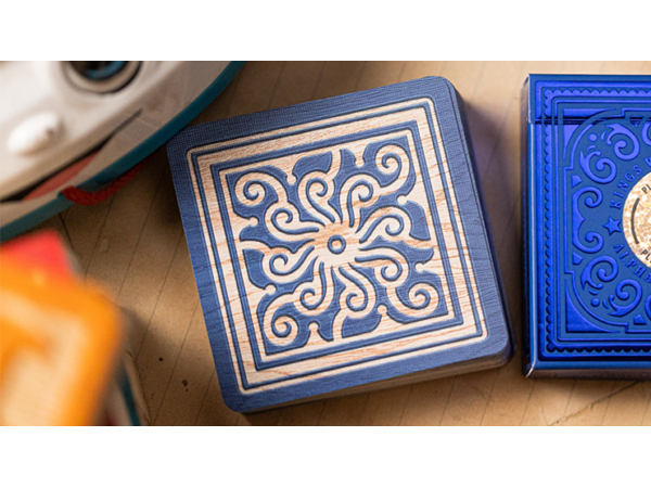 Alphabet Blocks (Blue) Playing Cards by Kings Wild Project