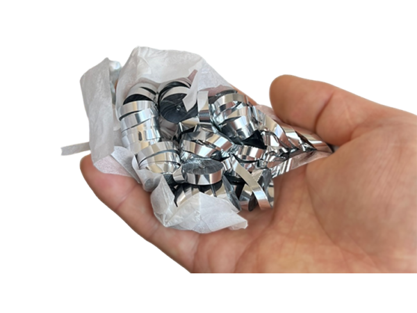 Kabuki Streamer Silver (Small, Pack of 2) Metallic by JL Magic