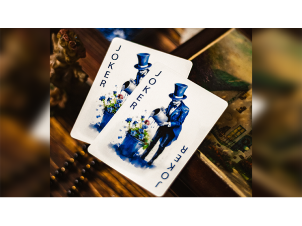 Bloom Sapphire Playing Cards by EmilySleights52