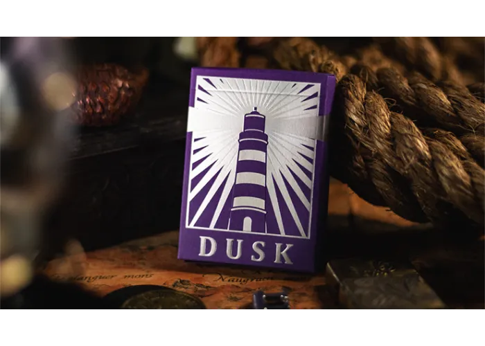 Lighthouse Dusk Playing Cards by EmilySleights