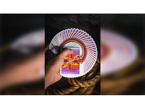 Lighthouse Dusk Playing Cards by EmilySleights
