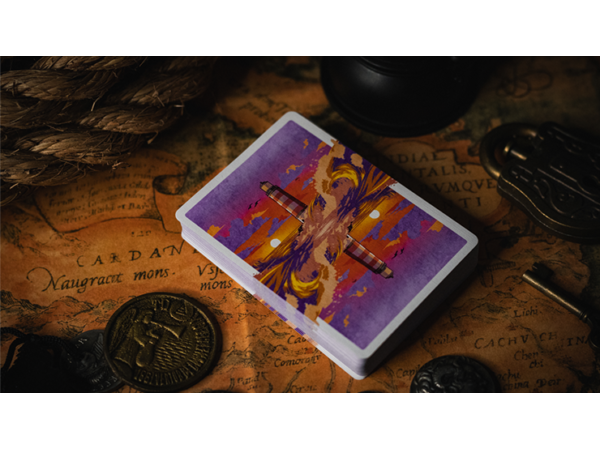 Lighthouse Dusk Playing Cards by EmilySleights