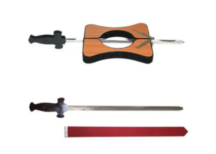 Sword Through Neck Deluxe - Wood