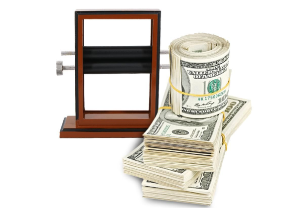 Money Printer - Gelddruckmaschine groß Holz
