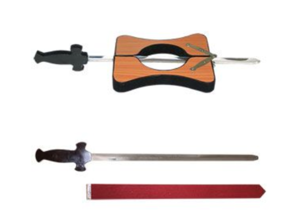 Sword Through Neck Deluxe - Wood